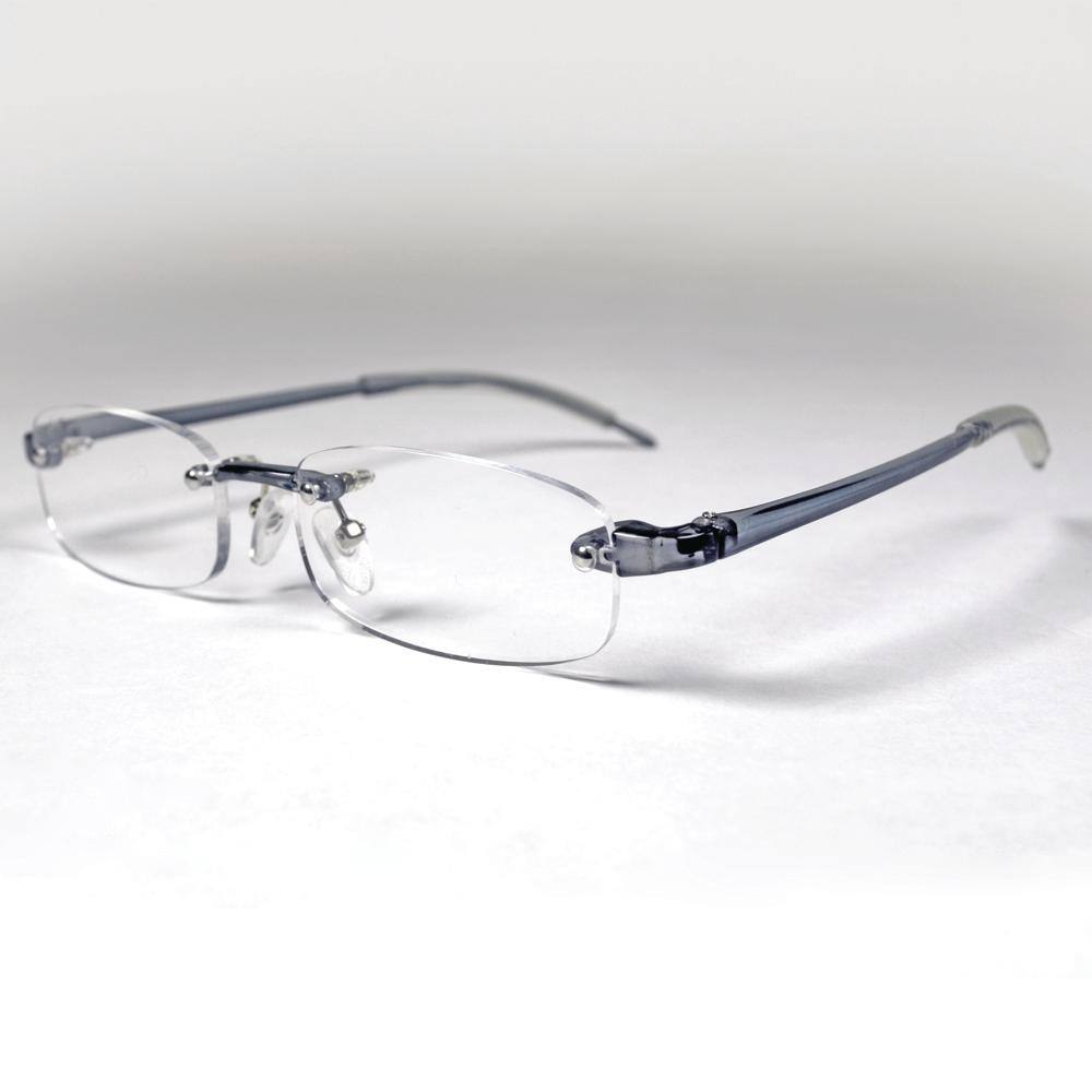 Magnifeye Reading Glasses Sport Gray 2.0 Magnification 2-Pair 2-Cases 86050-14