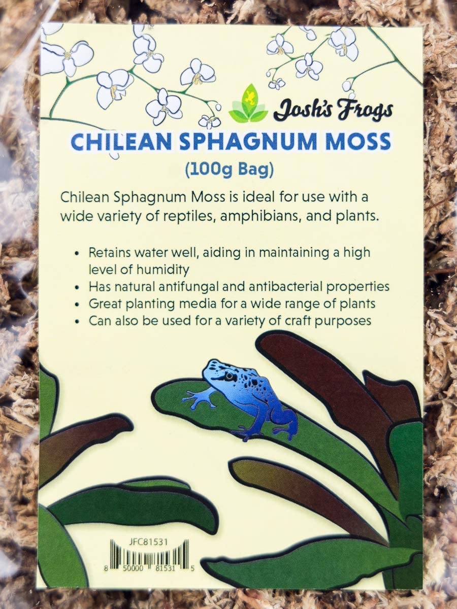 Josh's Frogs Chilean Sphagnum Moss (100g bag)