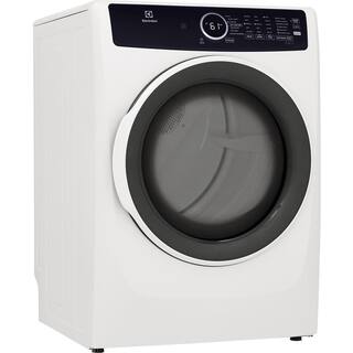 Electrolux 8 cu. ft. Electric Dryer Vented Front Load Perfect Steam Dryer with Instant Refresh in White ELFE7437AW