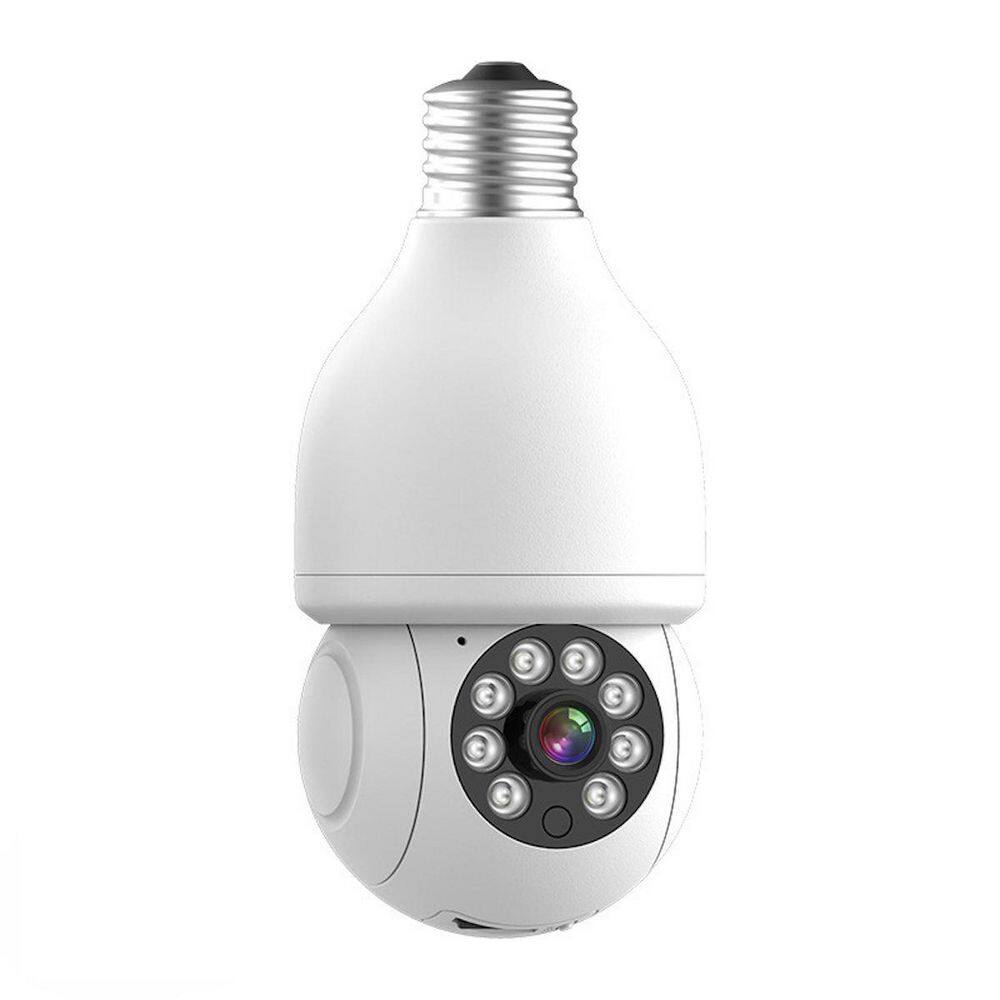 LiVIE Wired Indoor Wi-Fi Light Bulb Security Camera with Motion Detection and 2-Way Audio SWC004