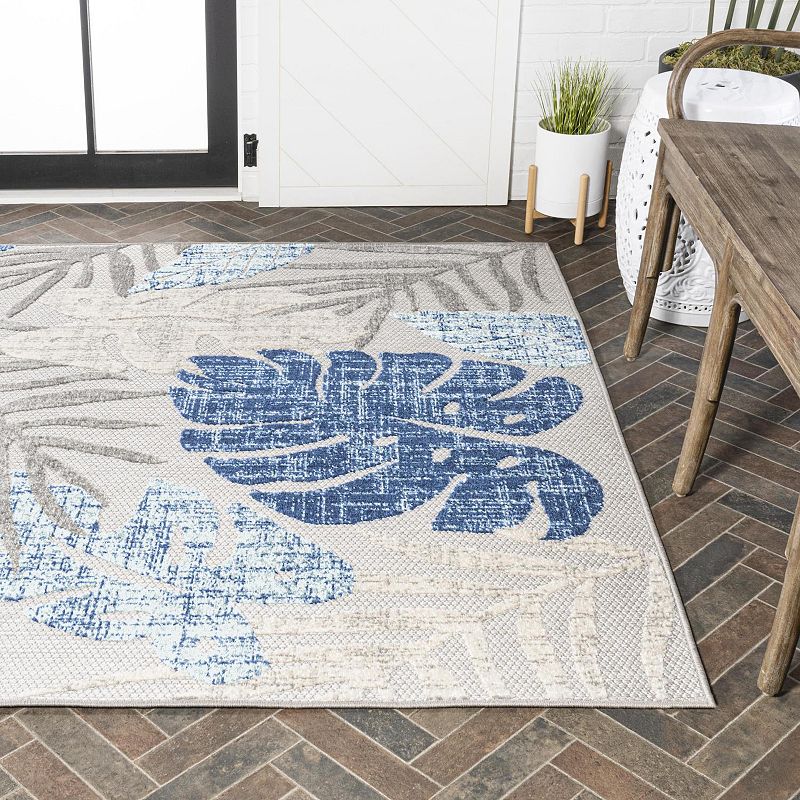 Monstera Tropical Leaf Rug