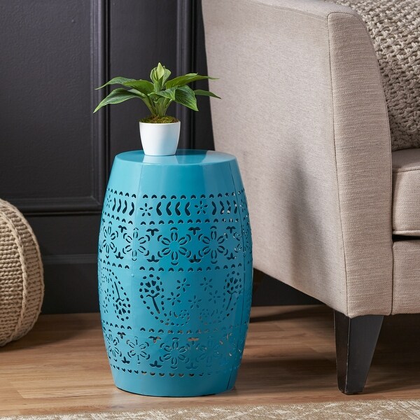 Lace Cut Design Metal Frame SIDE TABLE