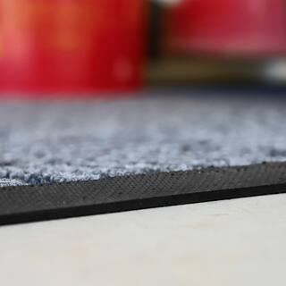 Bungalow Flooring 3 ft. W x 2 ft. L Grey Ash Polyester Rubber Garage Flooring Mat 185730023