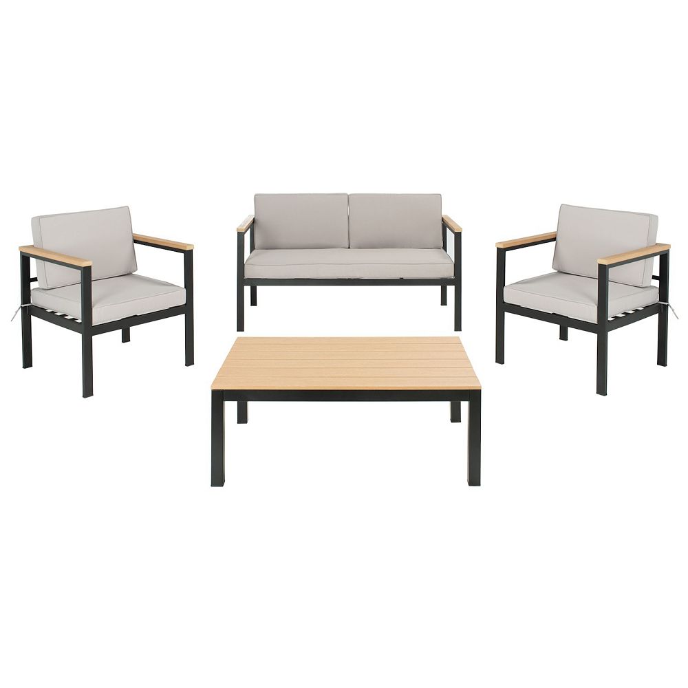 Safavieh Hendor Loveseat， Chair and Coffee Table 4-piece Set