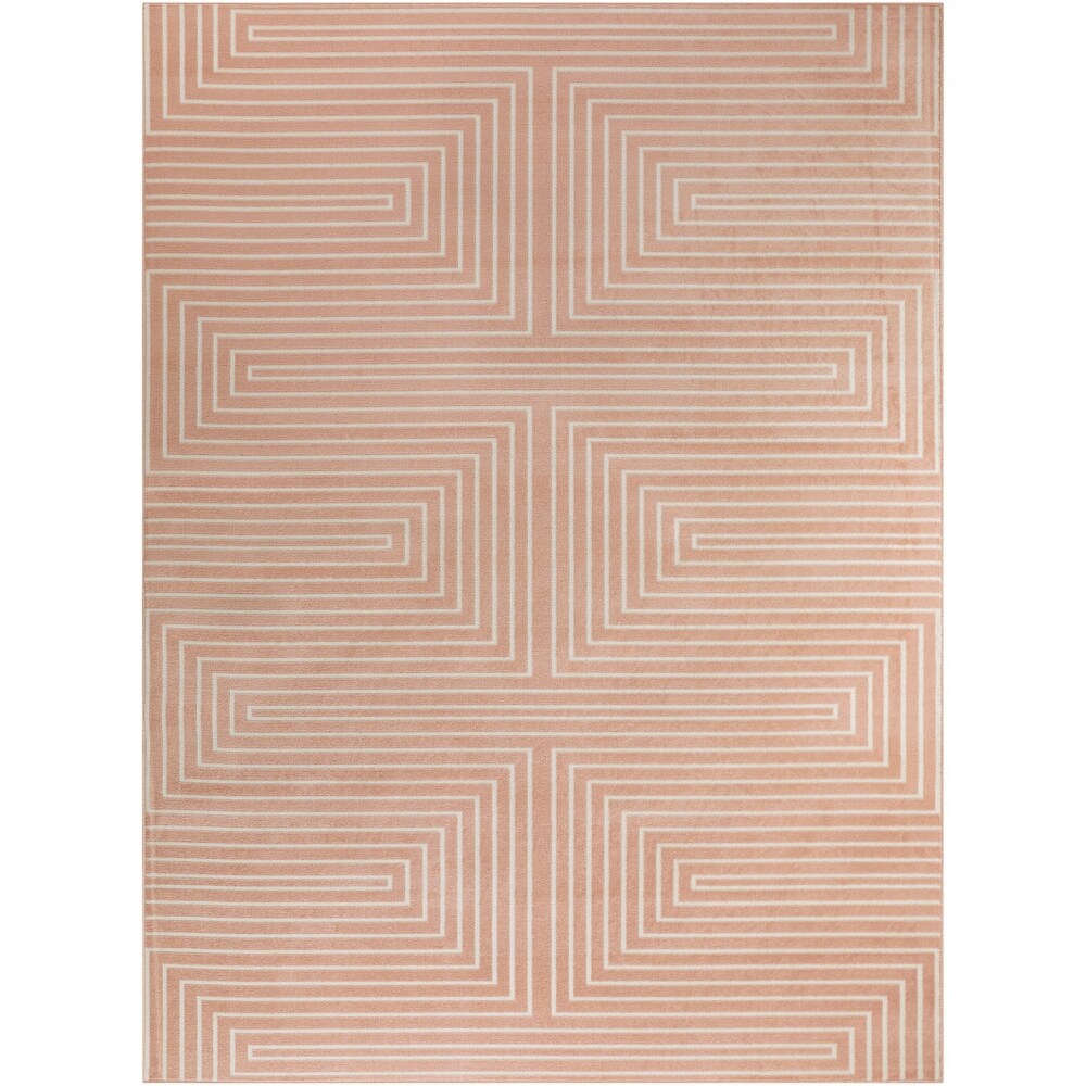 Paskal Geometric Striped Indoor/Outdoor Area Rug