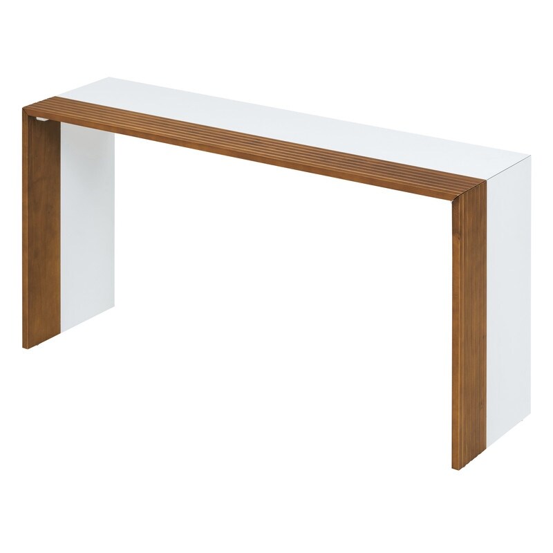 Modern Console Table  Color blocked Sofa Table  Narrow Entryway Table for Hallway  Behind The Couch  Living Room  Foyer