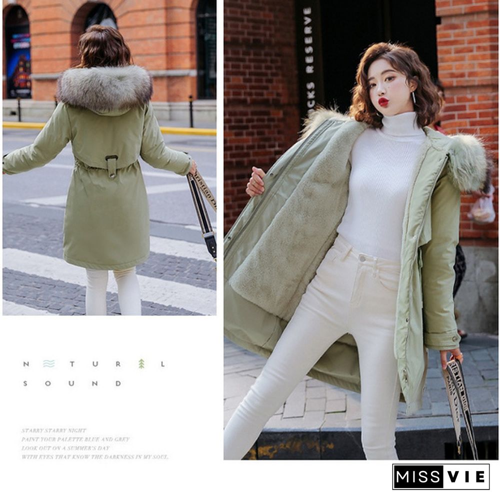 New Fashion Women's Winter Down Coat Clothes Cotton-Padded Thickening Down Casual Winter Coat Long Jacket Down Parka XS-6XL