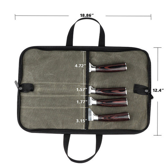 Muka Lightweight Chef knife Case  4 slots Durable ...