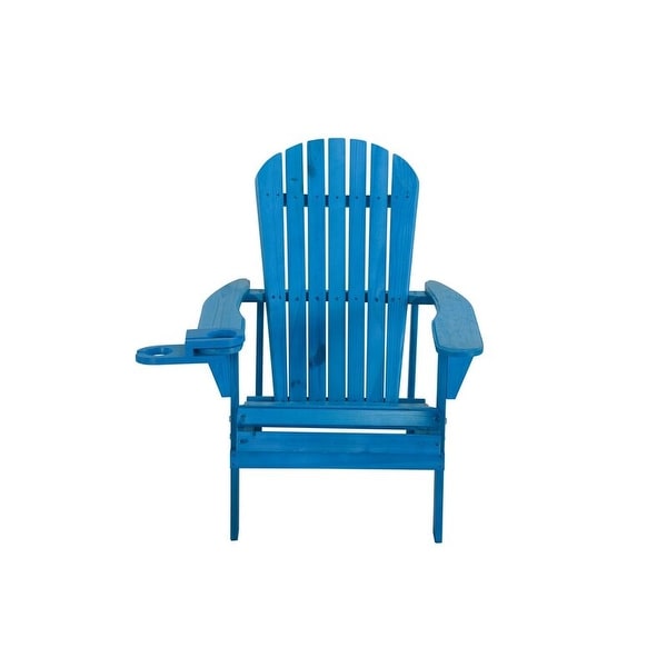 Earth Collection Adirondack Chair with phone and cup holder (1 Chair and 1 End table set)