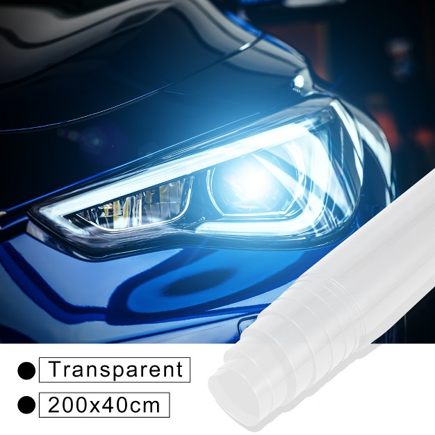 Unique Bargains For Car Headlight Taillight Fog Light Vinyl Tint Wrap Film Clear