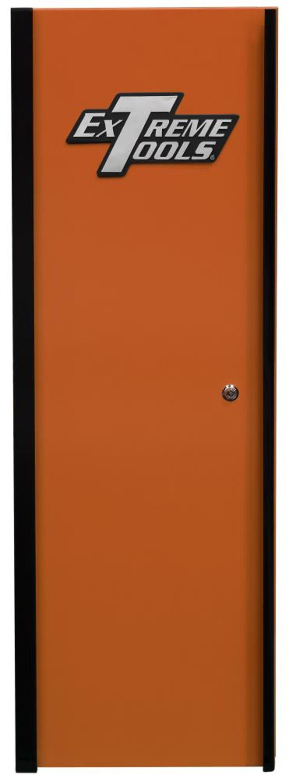 DX Series 19 x 21 Deep Side Locker with 4 Shelves Orange with Black Handle ;