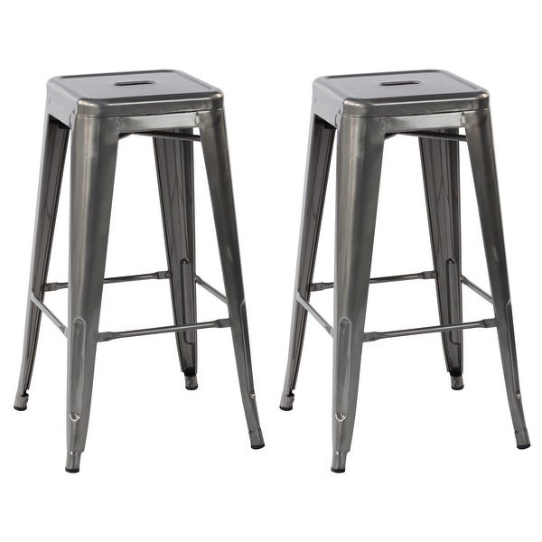 Homylin 29 Inch Backless Metal Counter Stools