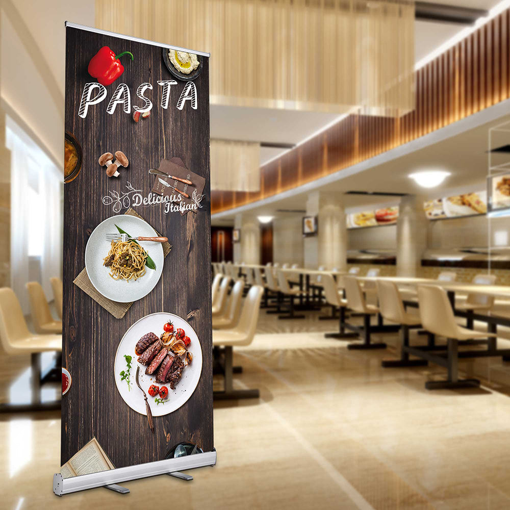 Yescom Aluminum Retractable Banner Stand 33 x 79 in