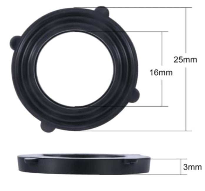 Madol Garden Hose Washer Gasket Rubber Seal Fits All Standard 3/4 Inch Garden Hose Fittings [3780] Package of 20 with Self Locking Tabs