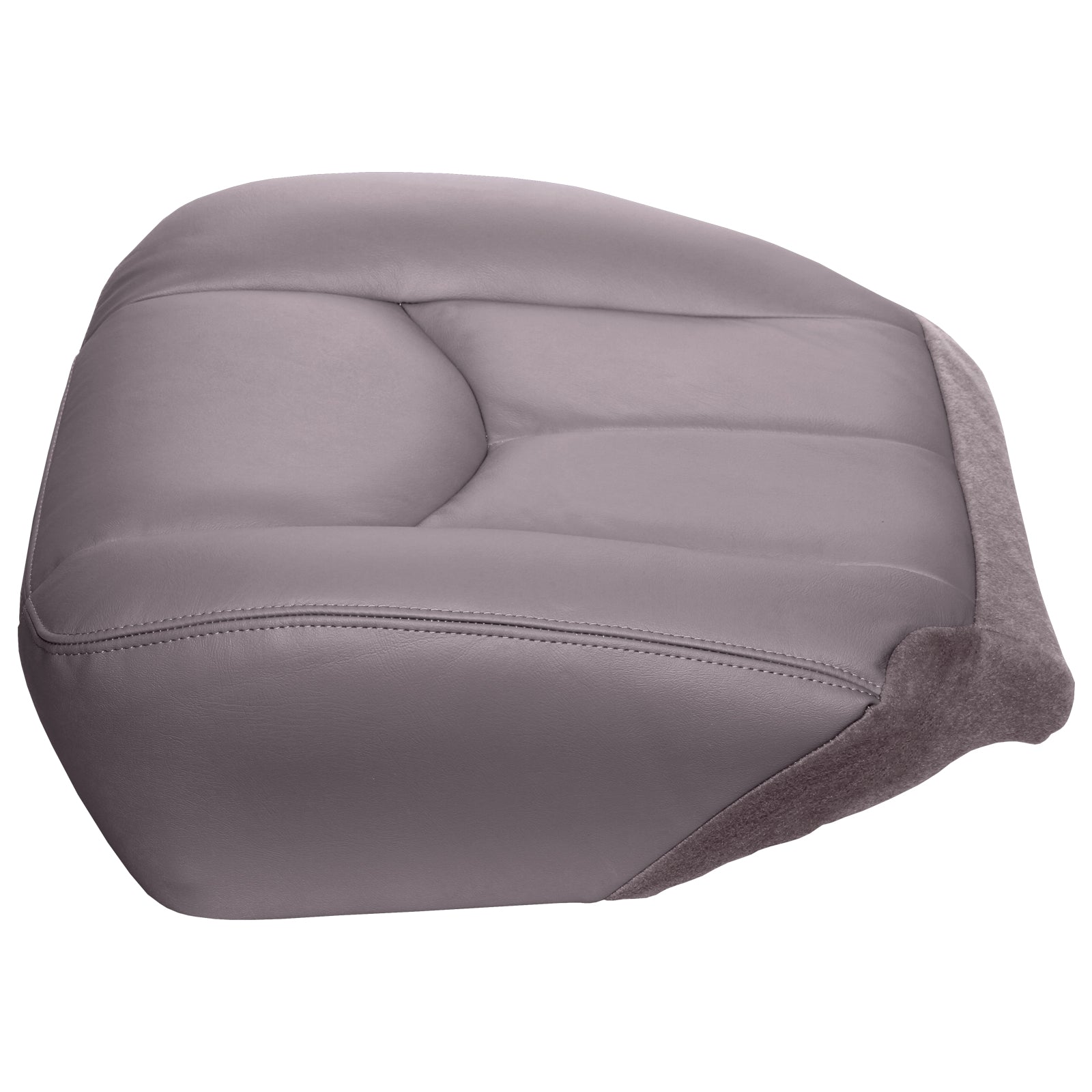 The Seat Shop Silverado Driver Bottom OEM Fit Leather Seat Cover， Gray