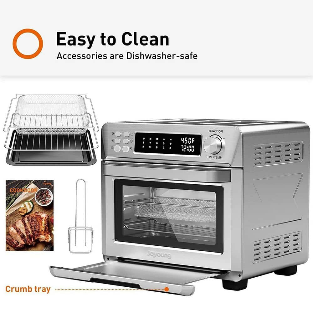 25 qt. Air Fryer Toaster Convection Toaster Oven with 14-Presets, Stainless Steel JY-580