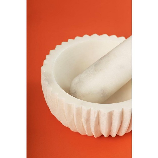 Gauri Kohli Milan Marble Mortar Pestle