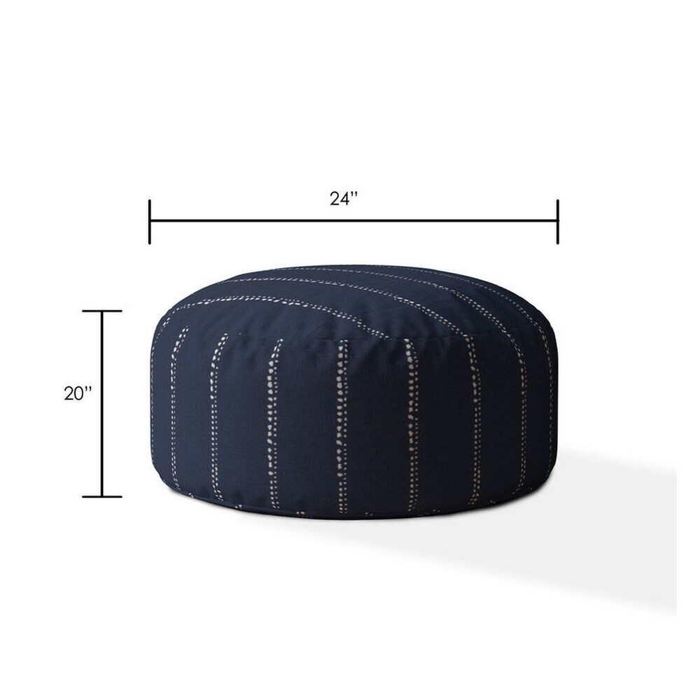 Joita Indoor Drizzle Round Zipper Pouf Cover Only 24\