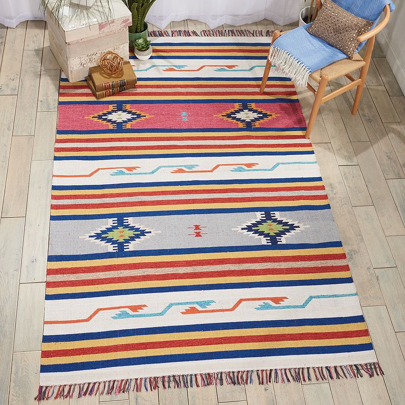 Nourison Baja Kilim Reversible Area Rug