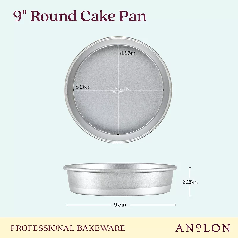 Anolon Pro-Bake Bakeware Aluminized Steel 9-in. Round Cake Pan