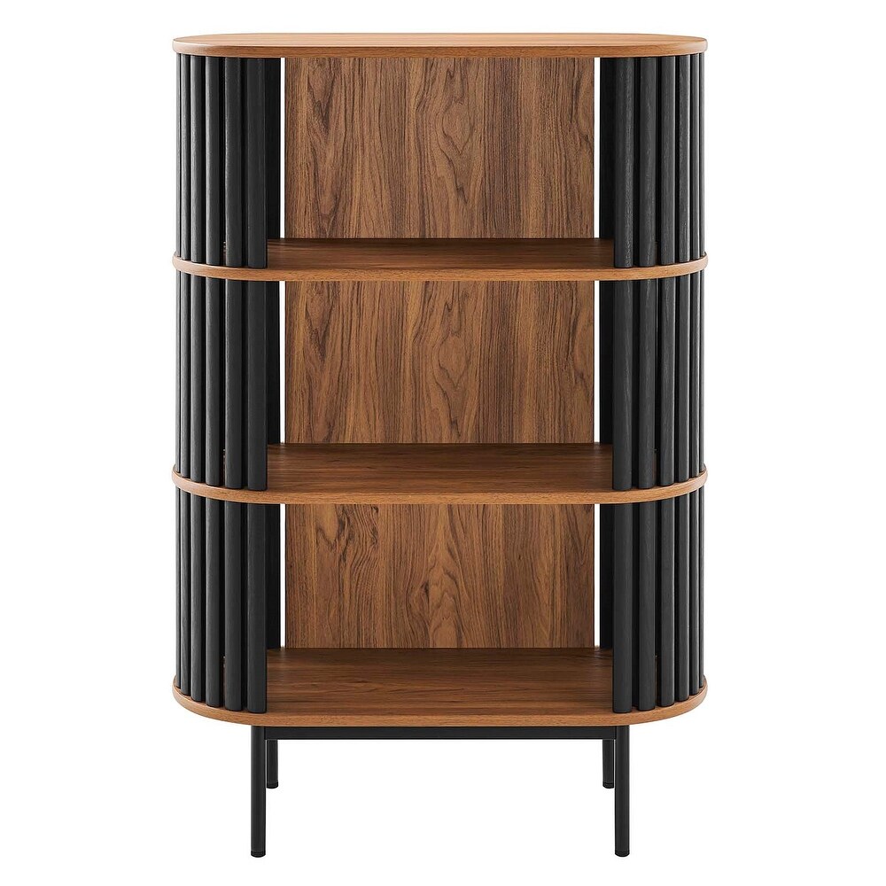 Collins Modern Two tone Wooden 3 shelf Bookcase Display Cabinet