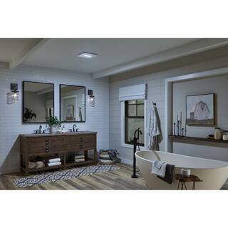 Broan-NuTone 80 CFM Ceiling Bathroom Exhaust Fan with CCT LED Light CleanCover Grille ENERGY STAR AER80CCTK