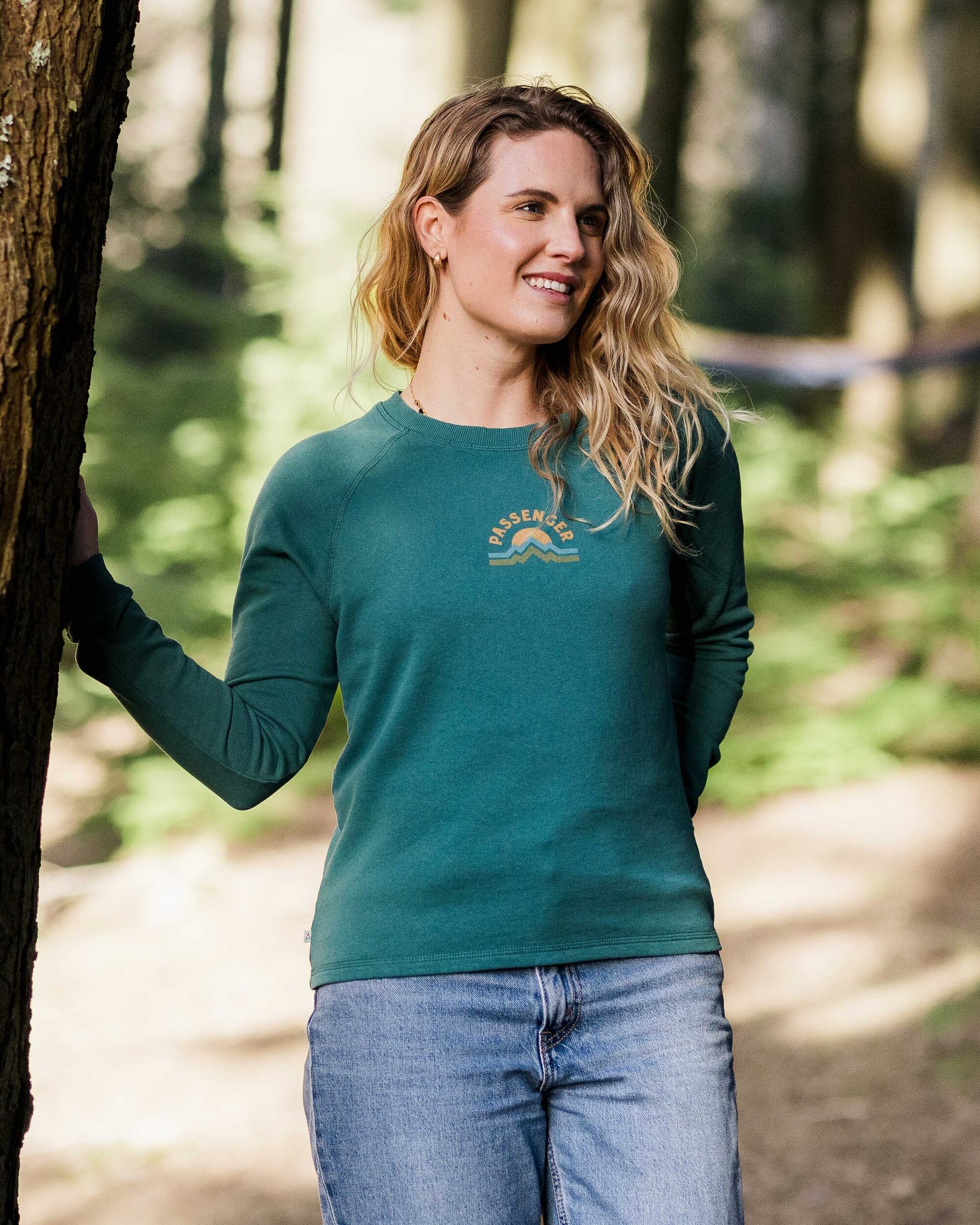 Breathe Recycled Cotton Sweatshirt - Mediterranean