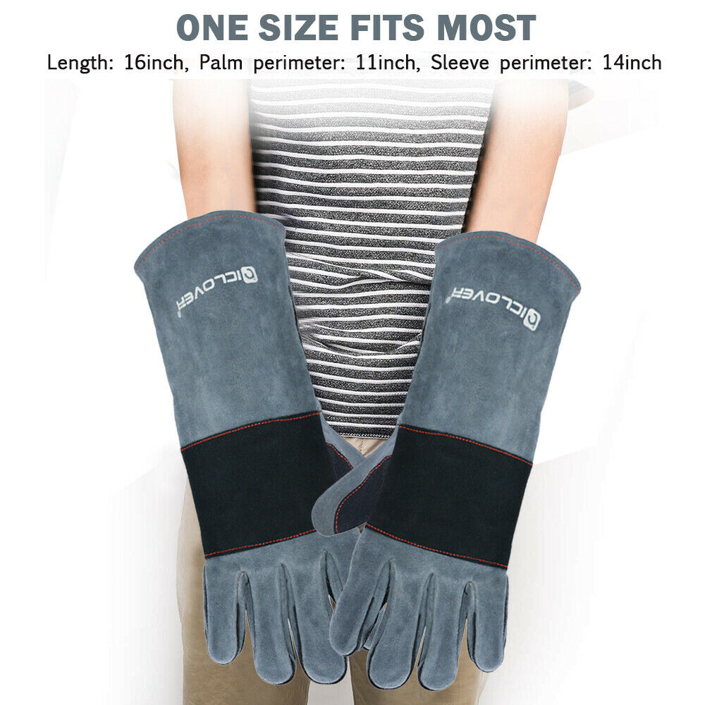 Animal Handling Gloves Bite Proof,iClover Best Bite Resistant Gloves to Prevent Animal Bites - Ideal Bite Proof Gloves For Training Cats, Dogs, Birds and Reptiles