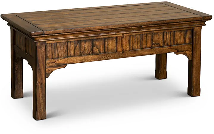 Eagle Mountain Heirloom Oak Brown Slide-top Coffee Table