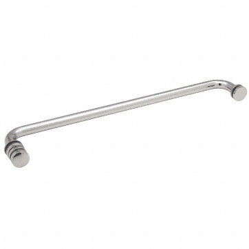 CRL 18 Towel Bar with Contemporary Knob