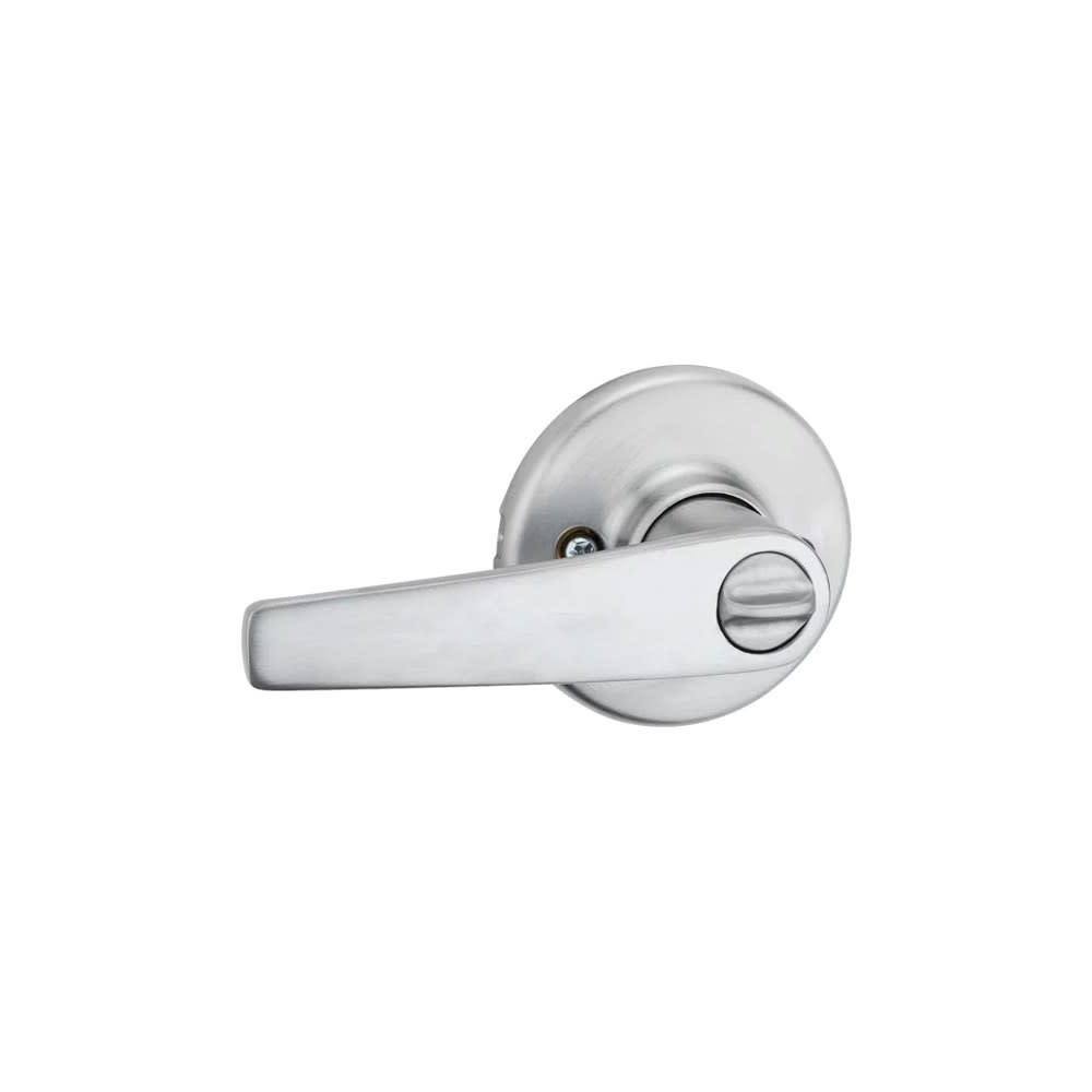 Satin Chrome Bed/Bath Delta Privacy Door Lever Set