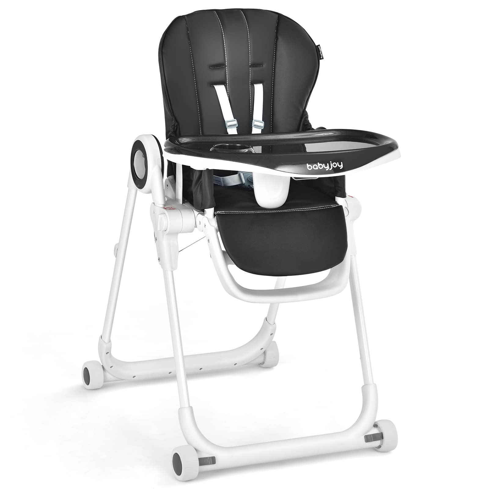 Costzon High Chair for Babies & Toddlers, Foldable Highchair