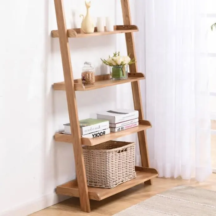 Factory Direct Supply Modern Solid Wood Library Bookshelf Large Space Book Shelves