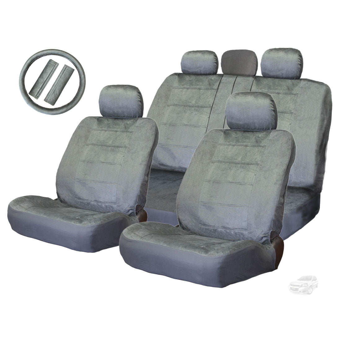 Universal Size 2005 2006 2007 2008 2009 2010 Honda Civic Velour Seat Cover Set ALL FEES INCLUDED!