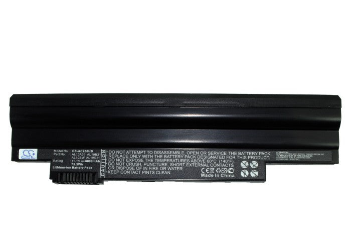 Acer Aspire One 522 Aspire One 522 Aspire 6600mAh Replacement Battery BatteryClerkcom Laptop and Notebook