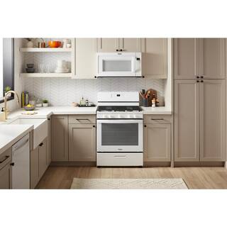 Whirlpool 30 in. 5-Burner Freestanding Gas Range in White WFG505M0MW