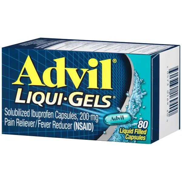 Advil 80-Count 200mg Ibuprofen Liqui-Gels Pain Reliever and Fever Reducer