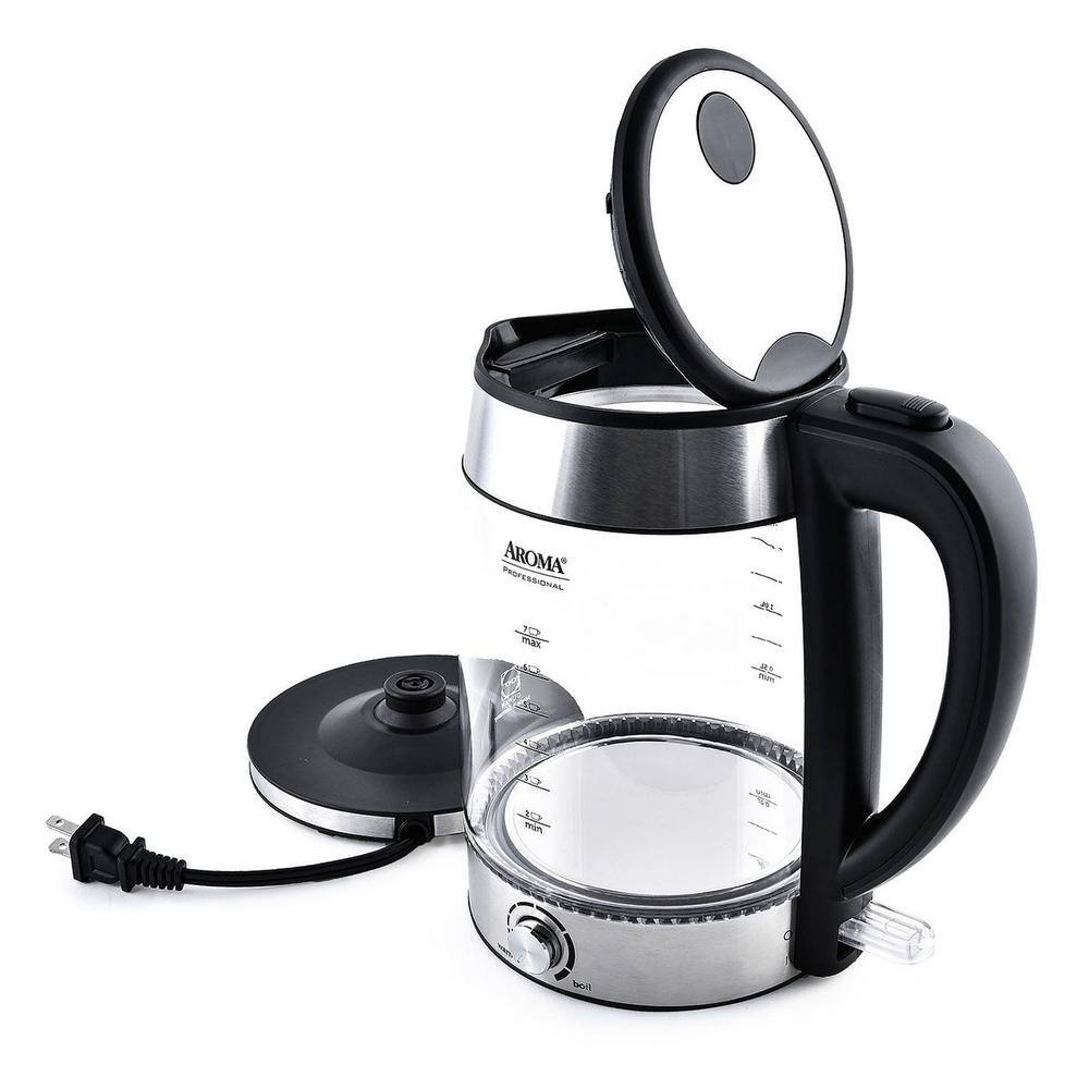 AROMA 7-Cup Stainless Steel Electric Kettle AWK-165M