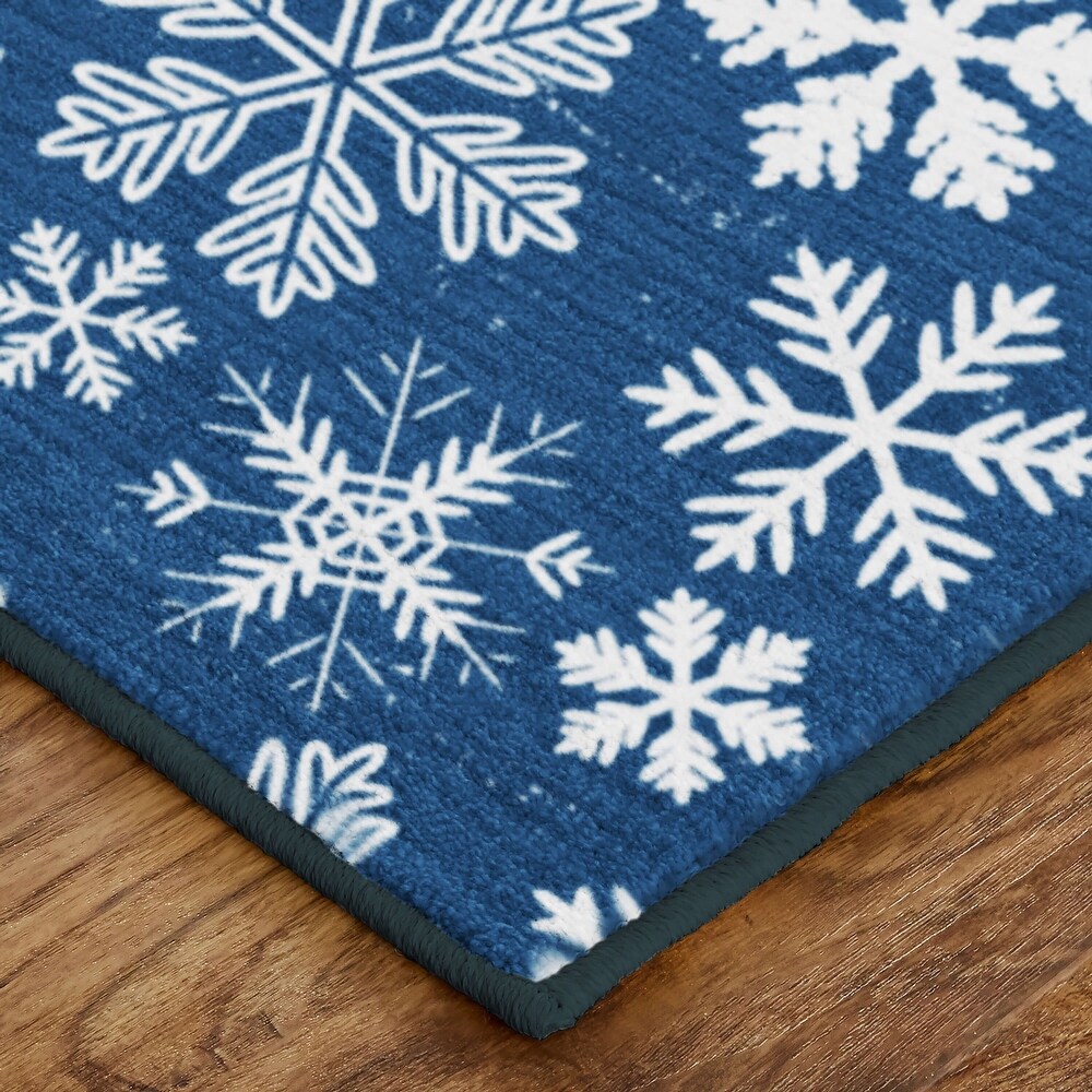 Mohawk Prismatic Snowflakes Kitchen Mat