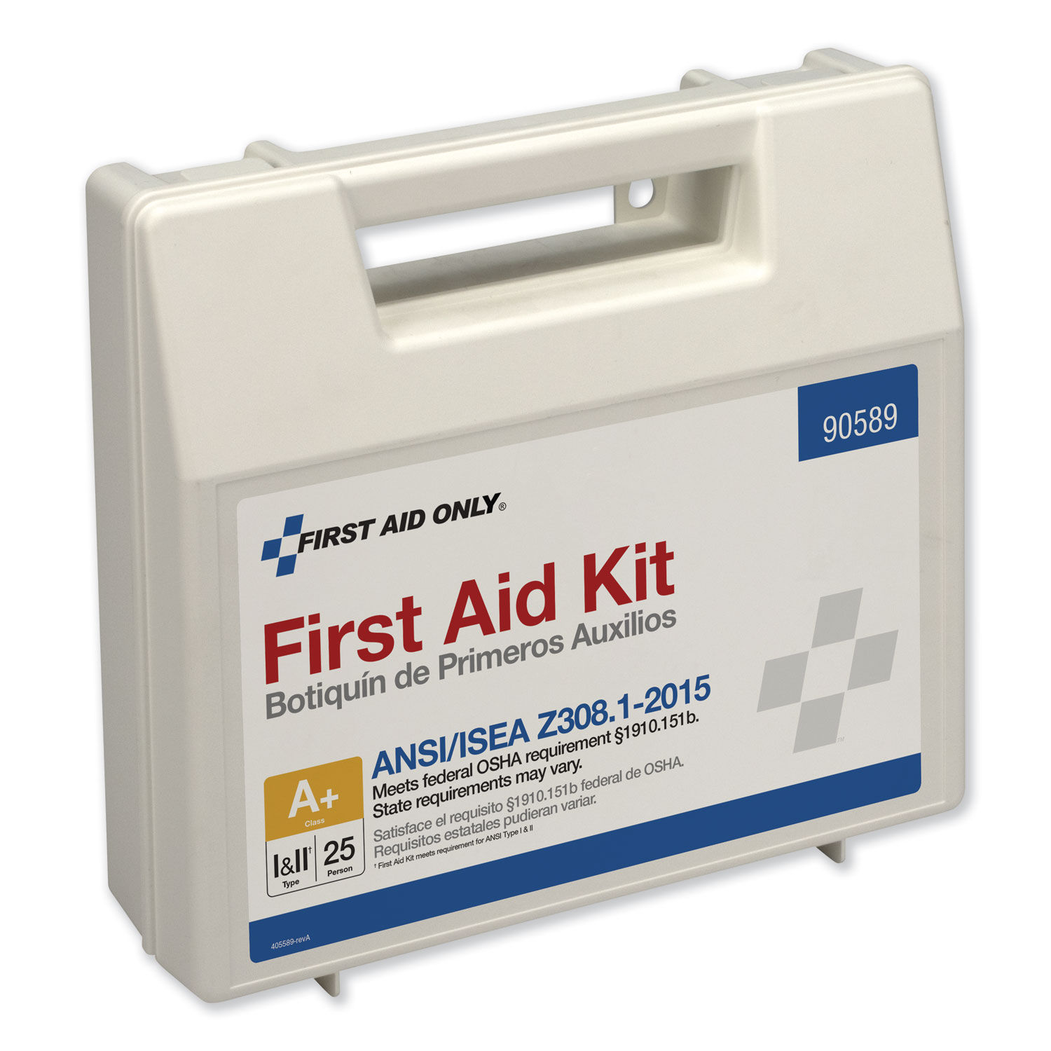 ANSI 2015 Compliant Class A+ Type I and II First Aid Kit for 25 People by First Aid Onlyandtrade; FAO90589