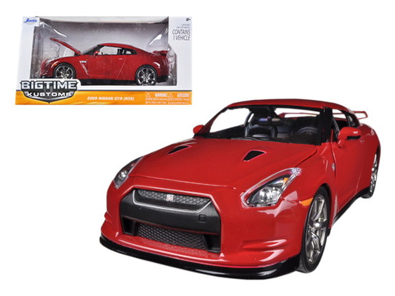 Jada 2009 Nissan GT R R35 Black 1/24 Diecast Car M...