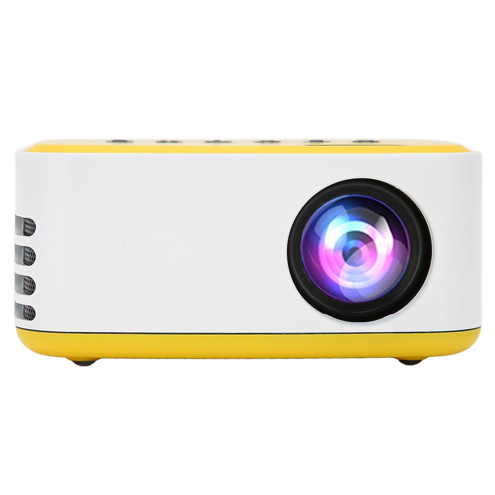 Mini Projector Led Wifi Usb Connection 1080p Inbuilt Speaker Portable Projector For Home Camping Travel 100240vuk Plug 100240v