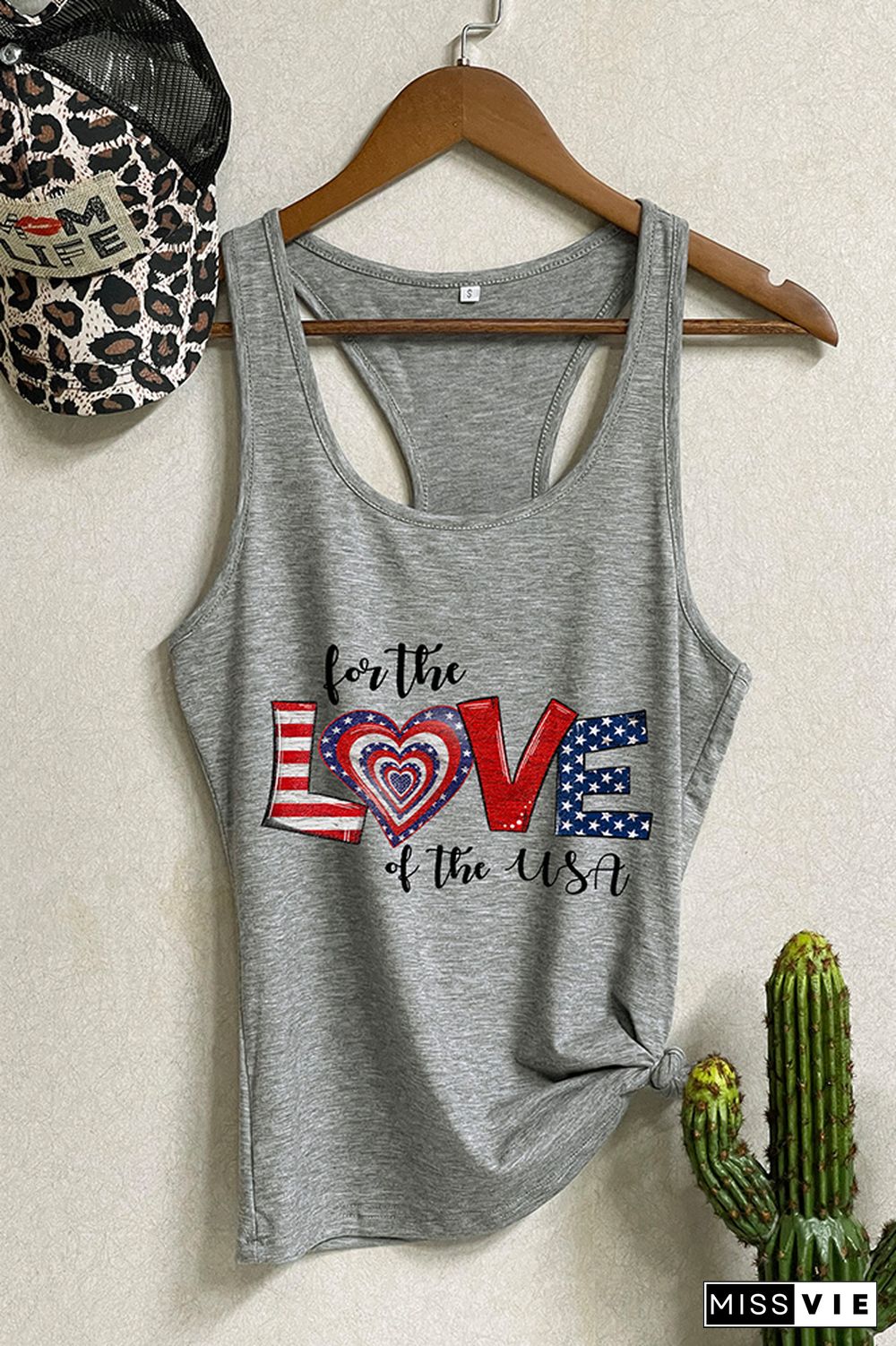 For the love of the Usa Tank Top