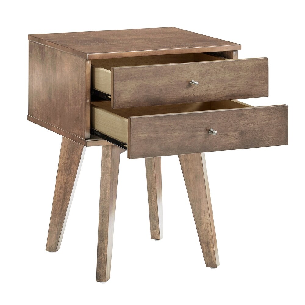 Tennant 2 Drawer Wood Nightstand from iNSPIRE Q Modern