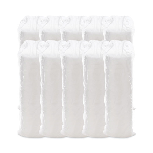 Dart Plastic Lids， Fits 12 oz to 24 oz Foam Cups， Vented， Translucent， 100/Pack， 10 Packs/Carton (16JL)