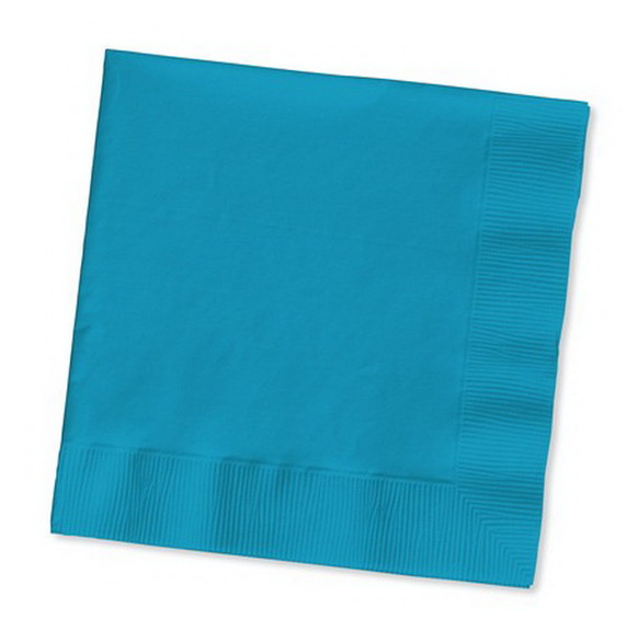 Creative Converting 583131B Turquoise 3 Ply Lunch ...