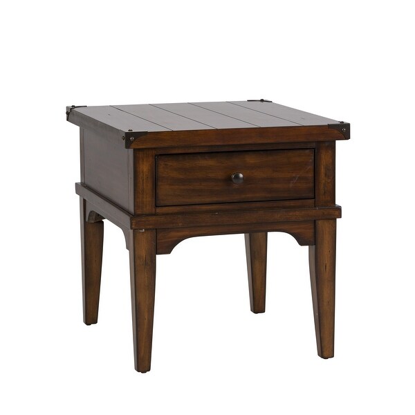 Aspen Skies Russet Brown End Table