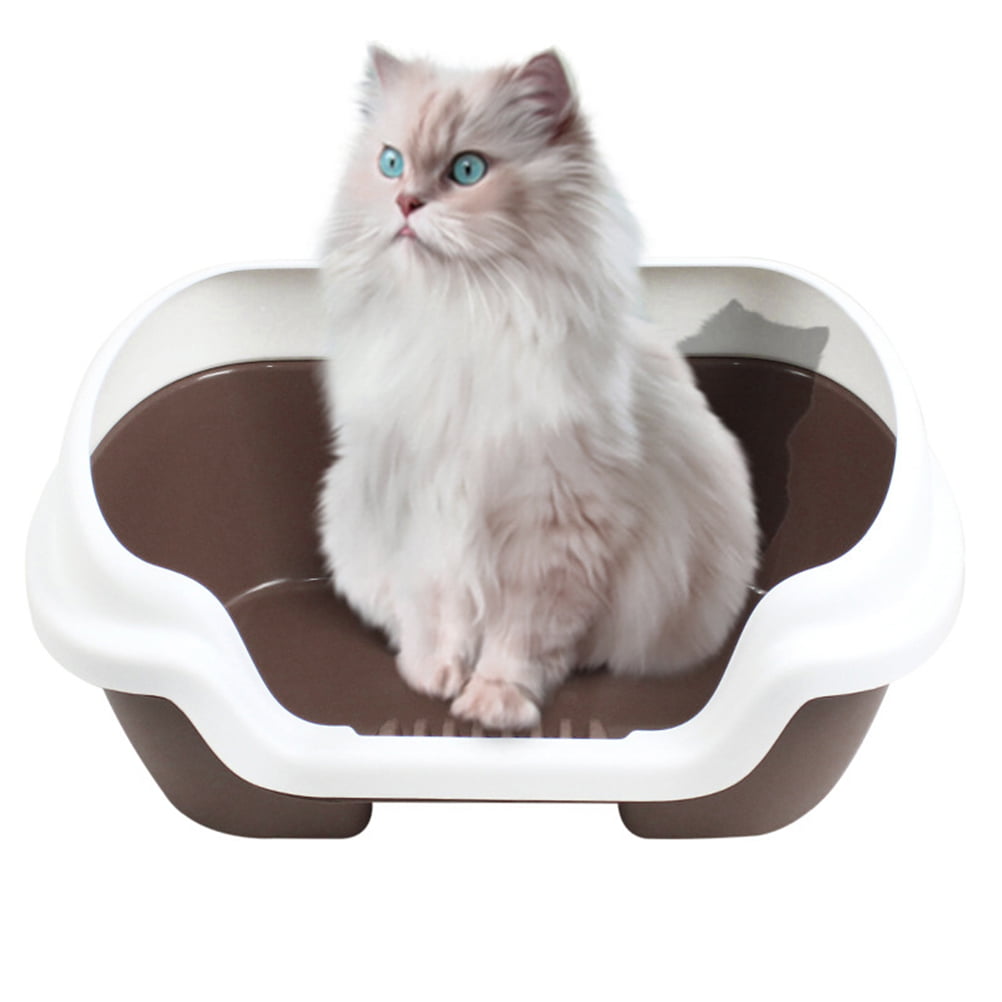 Nuolux Litter Cat Box Toilet Basin Supplies Boxes Small Kitten Cleaning Open Sifting Large Kittensself High Tray Enclosed Kit