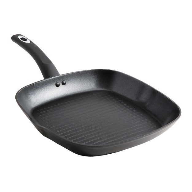 Oster Allston 11in Nonstick Square Grill Black