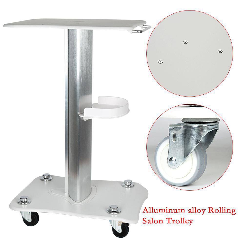 YIYIBYUS Aluminum Alloy 4-Wheeled Rolling Salon Trolley in White HP-WMTZXL-157